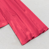 ROBE TUBE SLIM À ÉPAULES DÉnudées EN ROUGE