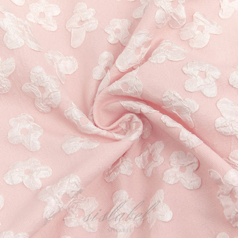 PUFF SLEEVE BARDOT FLORAL DRESS PINK