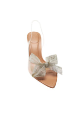 High Heel with bow -transparent