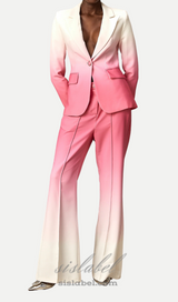 gradient blazer trousers matching set