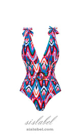 PRINTED SWIMSUIT SET