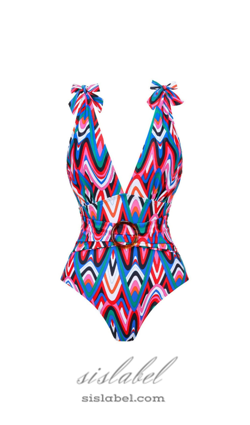 PRINTED SWIMSUIT SET