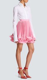 ANAVIA PINK RUFFLE HEM SKIRT