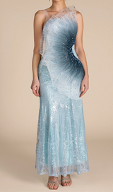 Samira Gradient Embellished Mermaid Maxi Dress