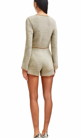 Martine long-sleeve fitted bodysuit