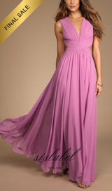 Lilac Cutout Maxi Dress