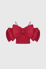 RIBBON TOP - RED