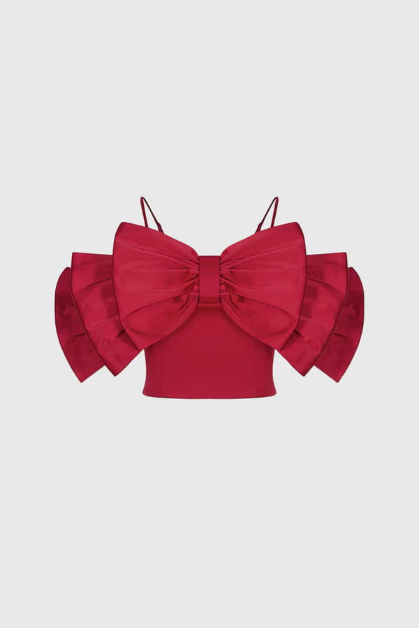 RIBBON TOP - RED