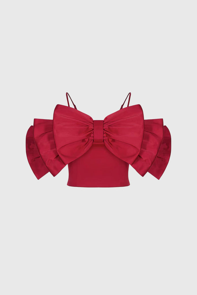 RIBBON TOP - RED