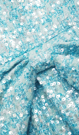 ROBE MINI ROBE FRONCÉE BOUCLE BLEUE