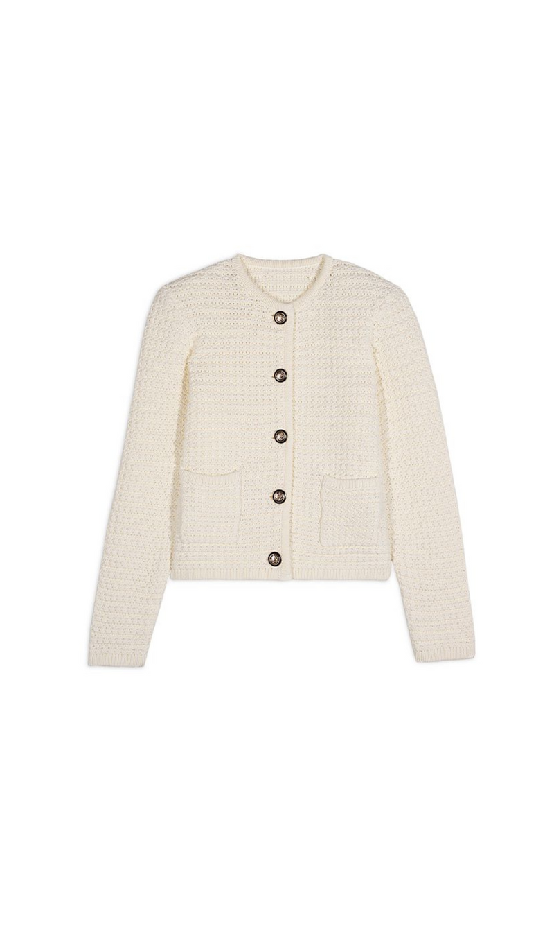 CARDIGAN GASPARD OFF WHITE 