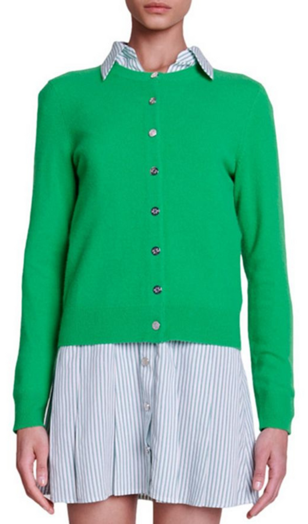 CARDIGAN MIRABO EN VERT 