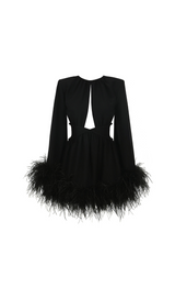 ROBE ORNELLA AVEC PLUME 