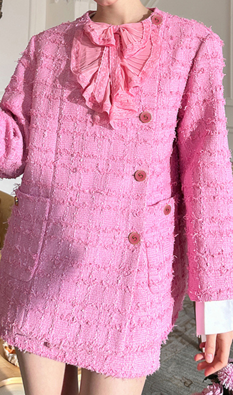 ROSA TWEED-BLAZER MIT SCHLEIFE