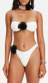 ENSEMBLE DE BIKINI FLEURS EN MAILLE JANE