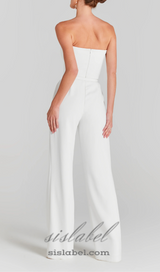 MESH PEARL JUMPSUIT TWO PIECE