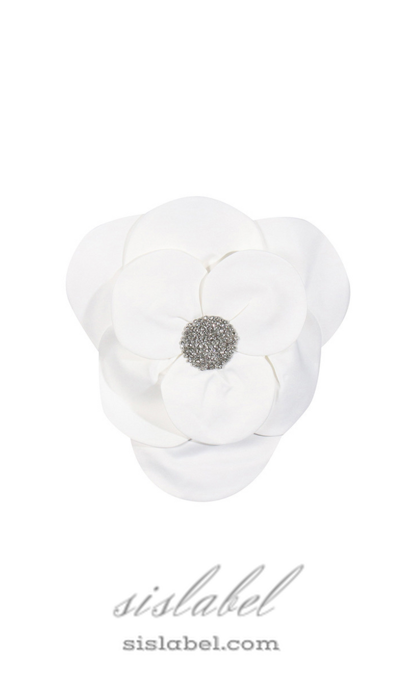 HAUTS DE FLEURS 3D EN BLANC