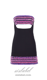 MARTINI MINI DRESS WITH CRYSTAL EMBELLISHMENTS