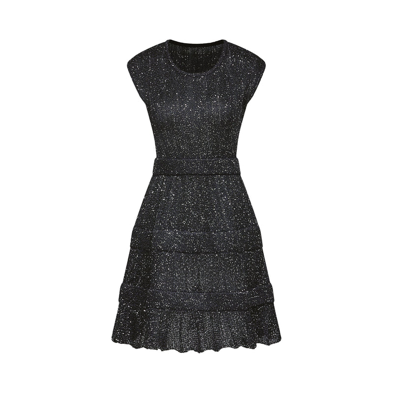 Cordelia sequin-embellished tiered mini dress