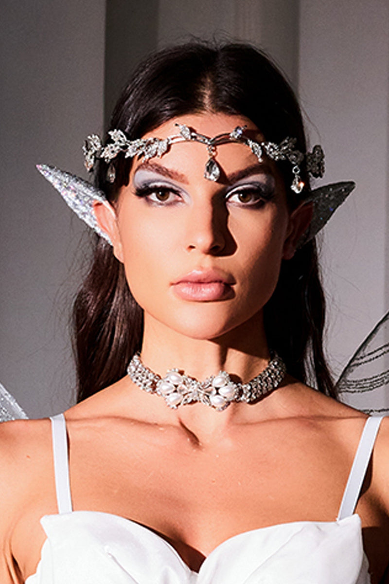 Nahla Diamante Leaf Elf Tiara