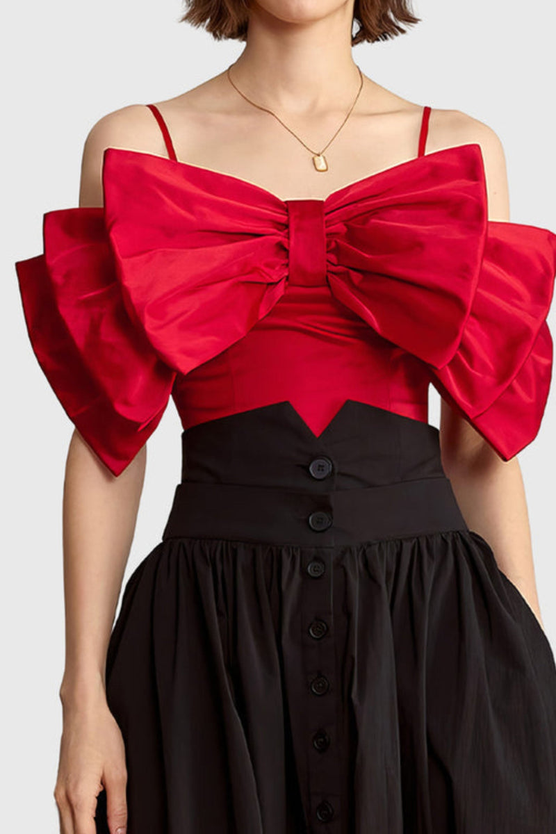 RIBBON TOP - RED