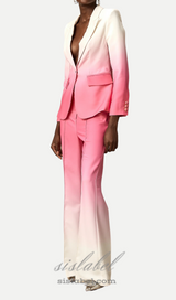 gradient blazer trousers matching set