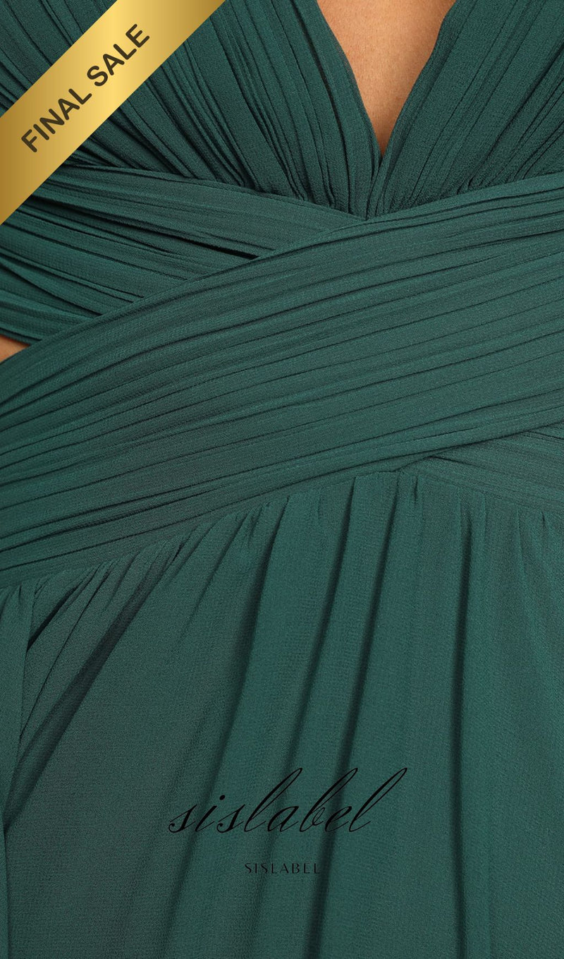 Emerald Green Cutout Maxi Dress