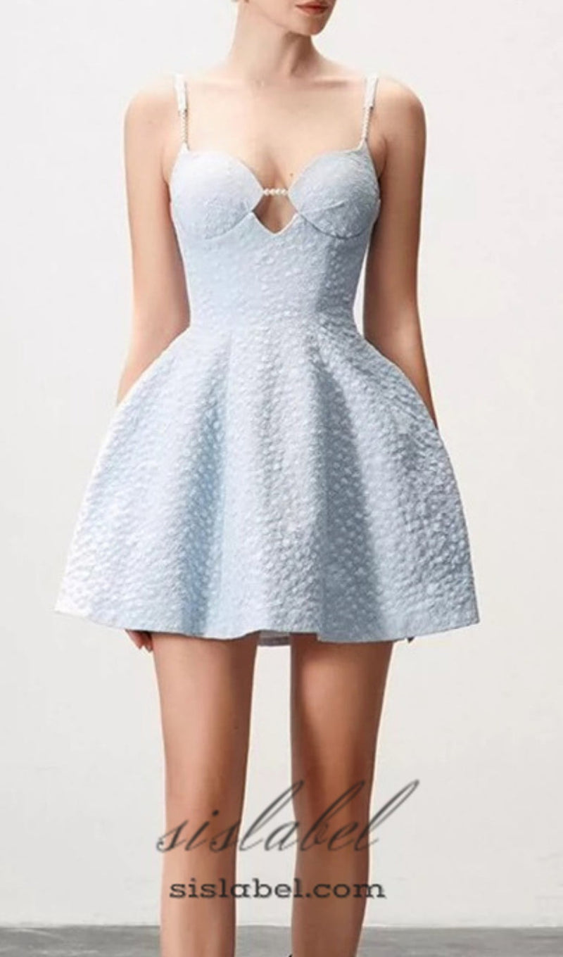 AMICE BLUE PEARL MINI DRESS