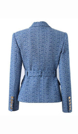 RESHMA JACQUARD BUTTON JACKET