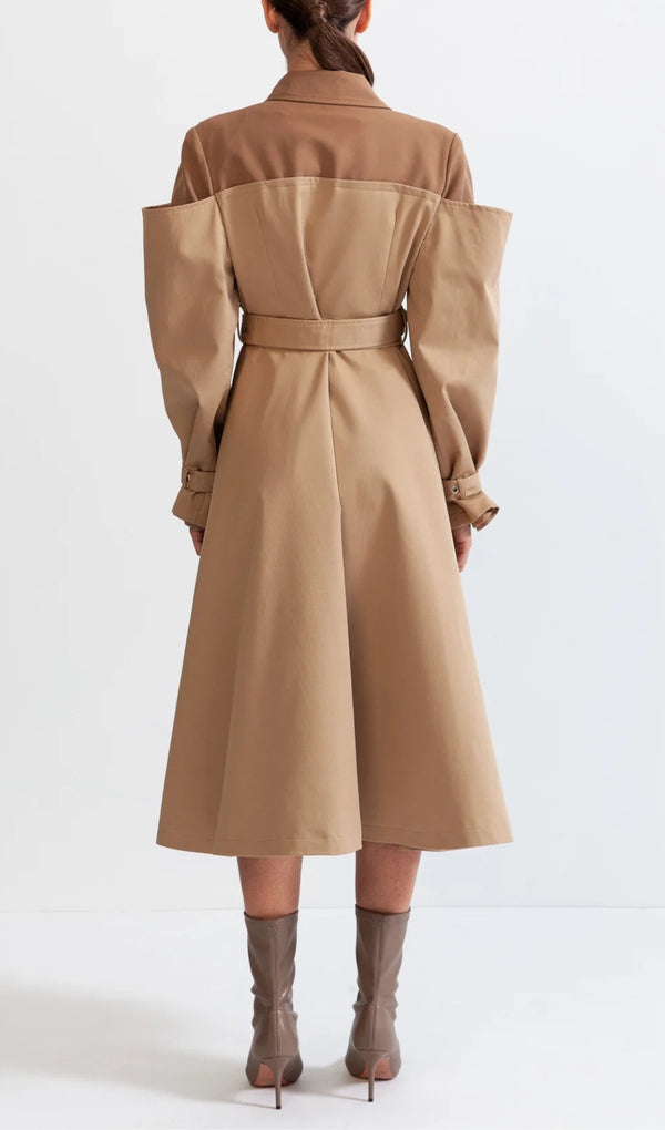 DOUBLE COMBINED TRENCH COAT