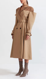 DOUBLE COMBINED TRENCH COAT