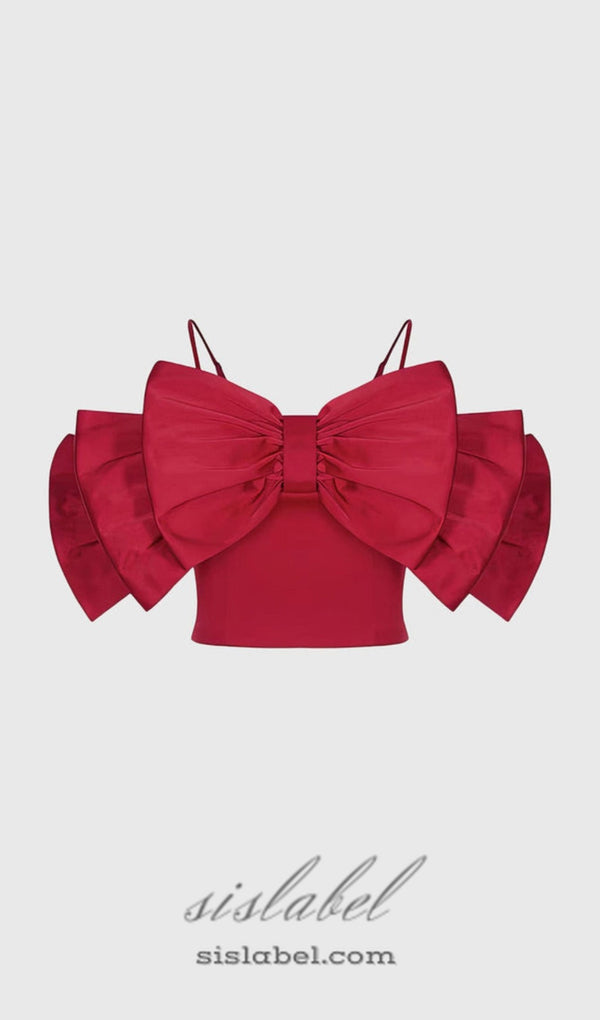 RIBBON TOP - RED