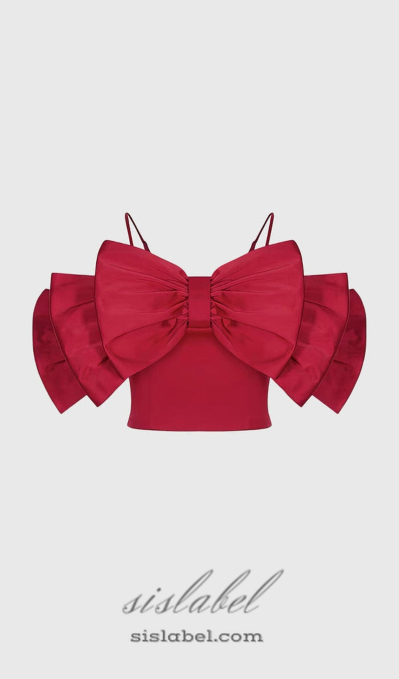 RIBBON TOP - RED