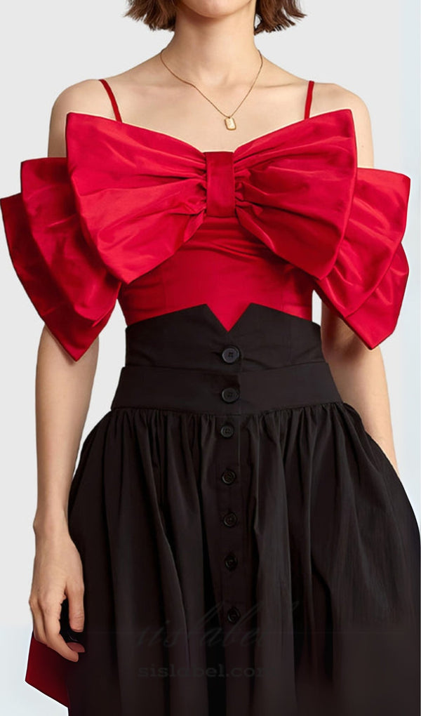 RIBBON TOP - RED