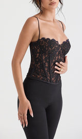 MILA LACE UNDERWIRED CORSET TOP