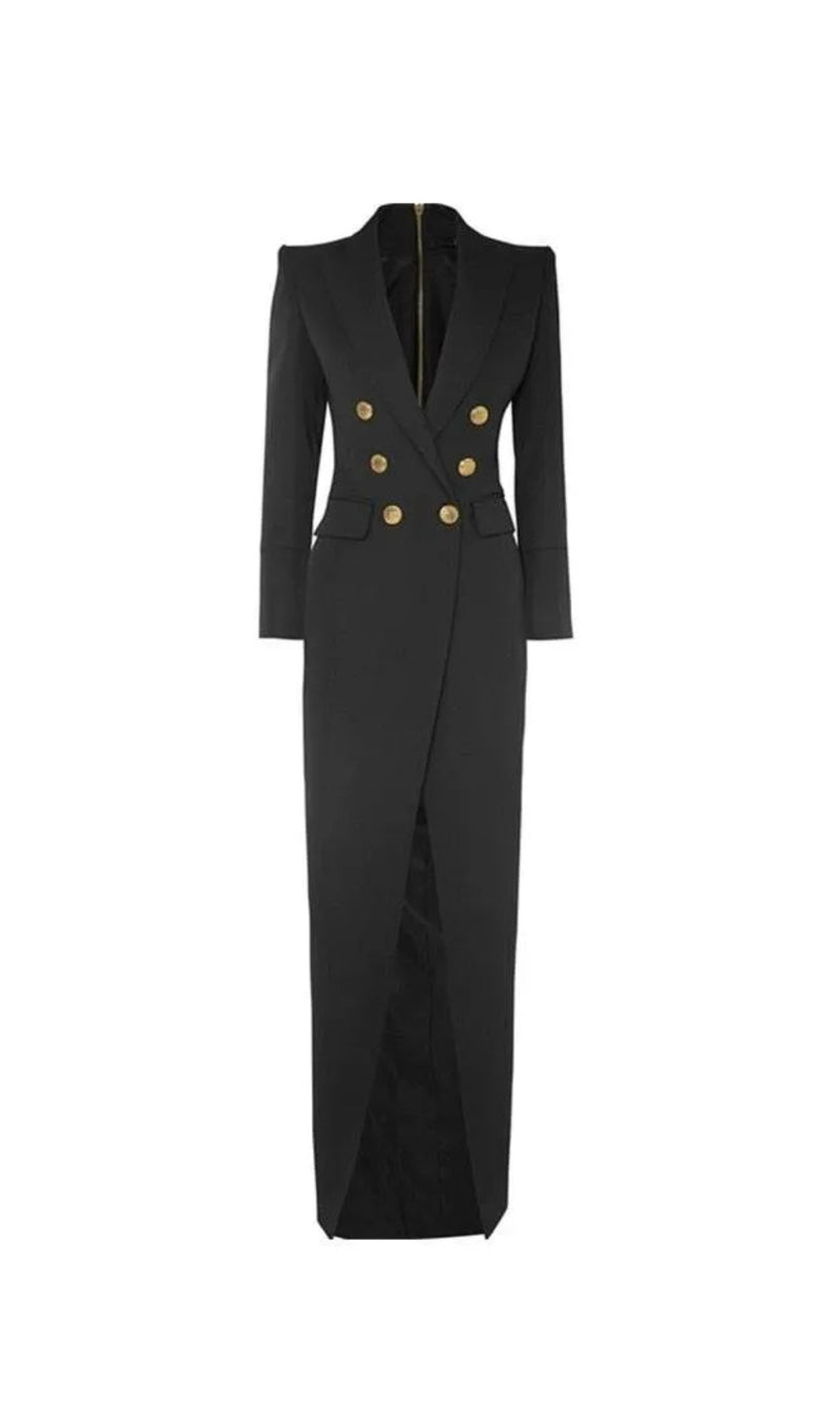 SIMONA TUXEDO MAXI BLAZER DRESS