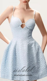 AMICE BLUE PEARL MINI DRESS