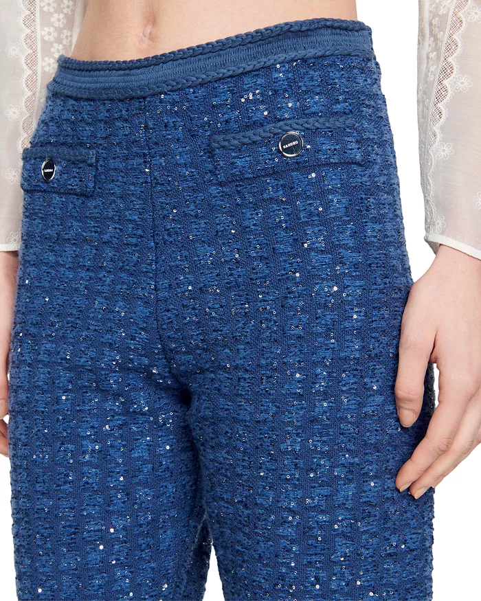 Palmira Tweed Trousers in blue