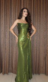 Green Sequins Long Mermaid Prom Dress