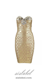 DAPHNE CRYSTAL EMBELLISHED SLEEVELESS STRAPLESS MINI DRESS