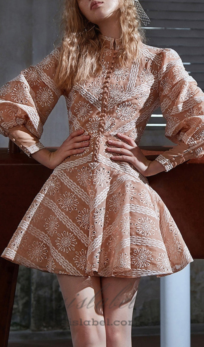 VINTAGE LONG SLEEVE MINI DRESS