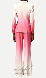 gradient blazer trousers matching set