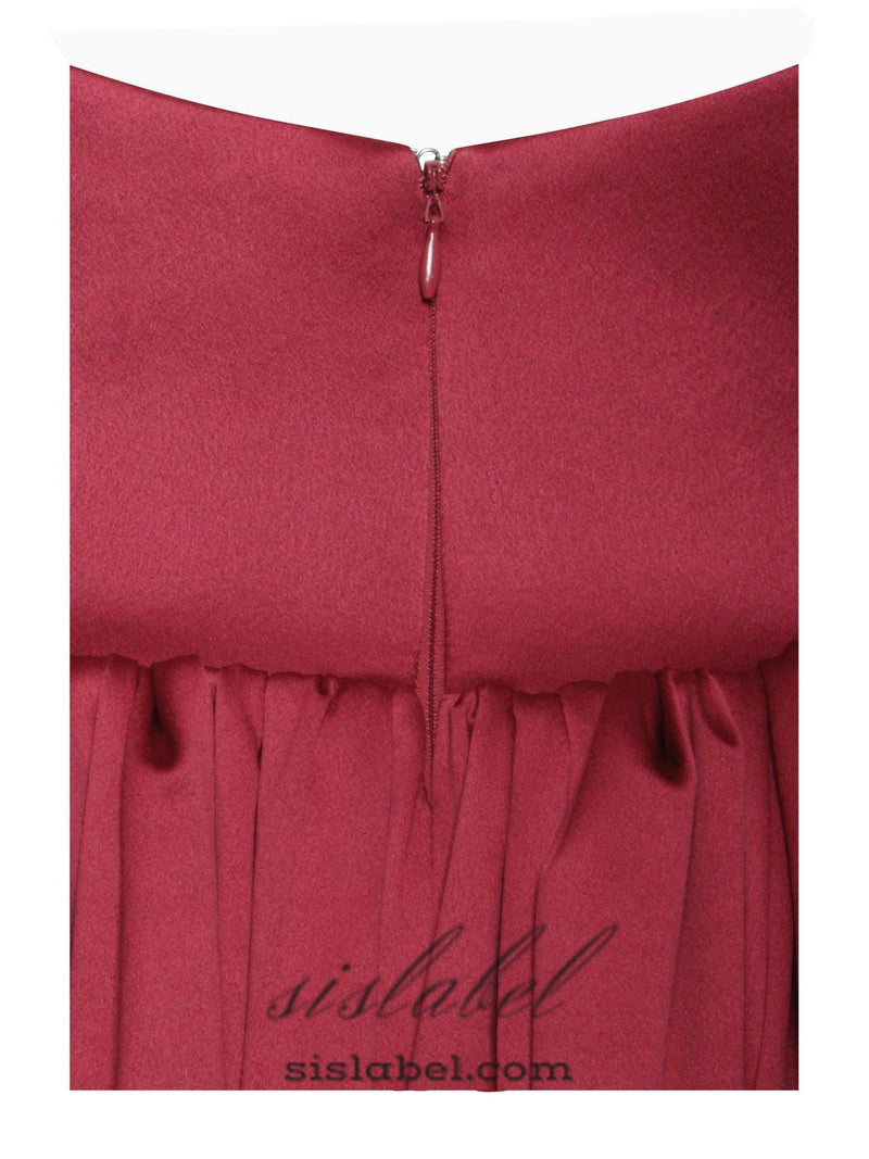 WENDY PLUNGING HALTER BACKLESS MAXI DRESS IN RED