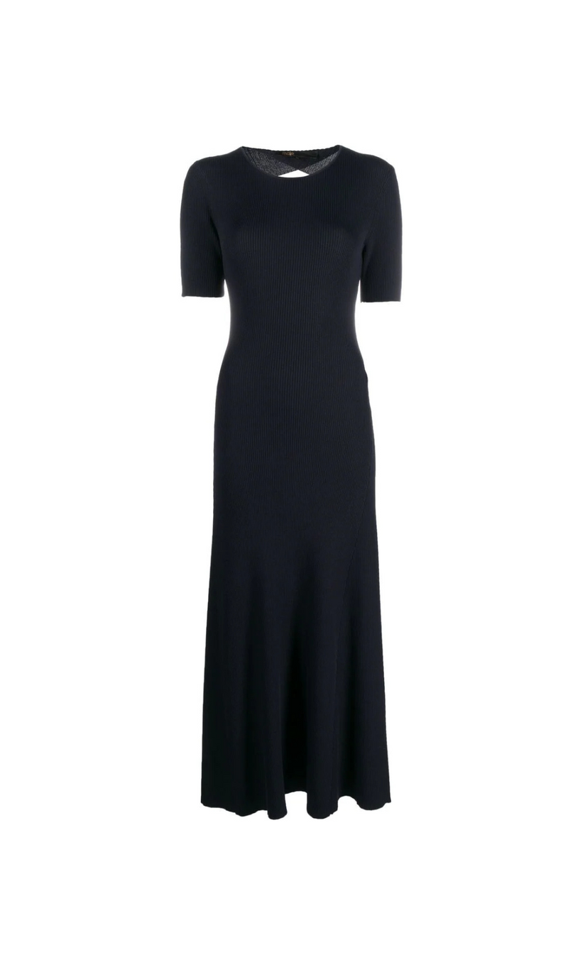 ROBE MAXI DÉCOUPÉE AU DOS 