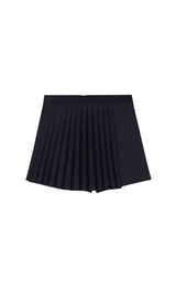 BLACK PLEATED SKORT