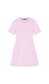 ROBE JACQUARD ROSE PÂLE 