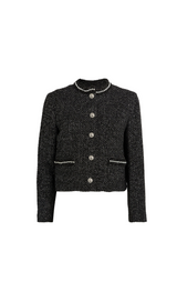 TWEED PEARL-EMBELLISHED FRENCH JACKET