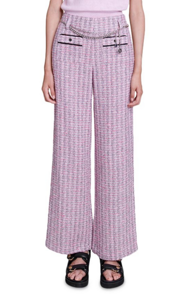 PANTALON LARGE ROSE 