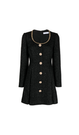 ROBE MINI BOUCLE NOIRE 