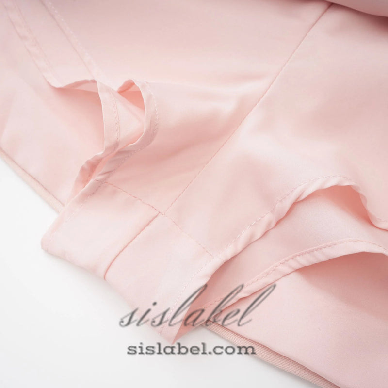 pink bowknot top skirt set